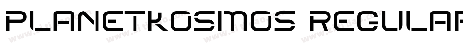 PlanetKosmos Regular字体转换